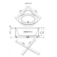 Угловая ванна Мартин