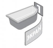 Угловая ванна Бэлла-правая