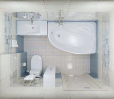 Угловая ванна Николь-правая