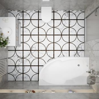 Угловая ванна София 170-правая