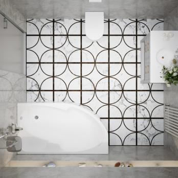 Угловая ванна София 150-правая