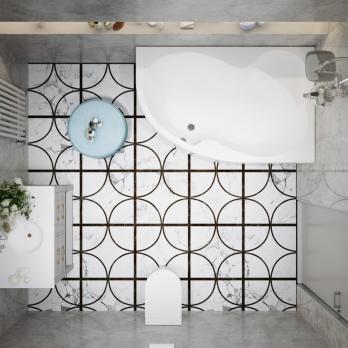 Угловая ванна Мари-правая