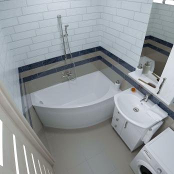 Угловая ванна Бэлла-левая