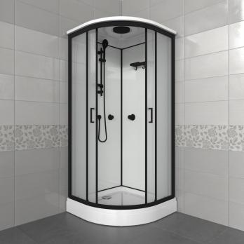 Душевая кабина Прайм-Блэк-Вельвет М3 90*90А