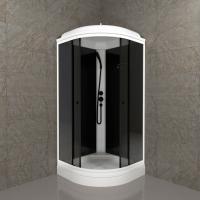 Душевая кабина Грэй-Блэк 90*90 А