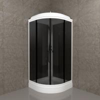 Душевая кабина Грэй-Блэк 90*90 А