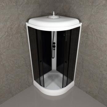 Душевая кабина Грэй-Блэк 90*90 А