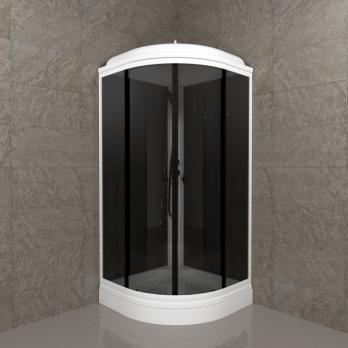 Душевая кабина Грэй-Блэк 90*90 А