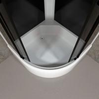 Душевая кабина Грэй-Блэк 90*90 В