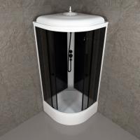 Душевая кабина Грэй-Блэк 90*90 В