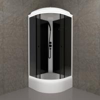 Душевая кабина Грэй-Блэк 90*90 В