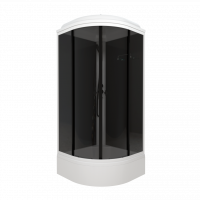 Душевая кабина Грэй-Блэк 90*90 В