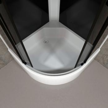 Душевая кабина Грэй-Блэк 90*90 В