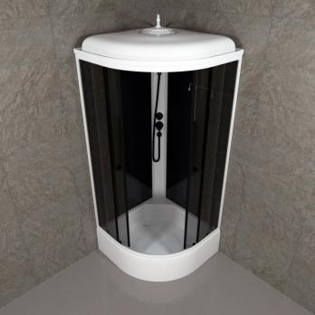 Душевая кабина Грэй-Блэк 90*90 В