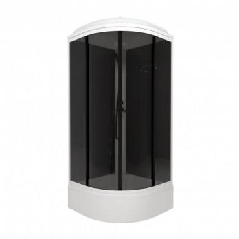 Душевая кабина Грэй-Блэк 90*90 В