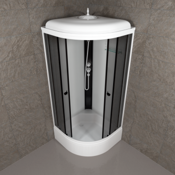 Душевая кабина Грэй-Вайт 90*90 В