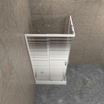 Душевое ограждение Фьюжн 100*80 А Полосы