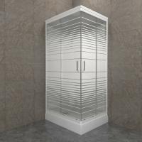 Душевая кабина Квадро 120*80 А Полосы, ДН4