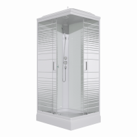 Душевая кабина Квадро 120*80 А Полосы, ДН4