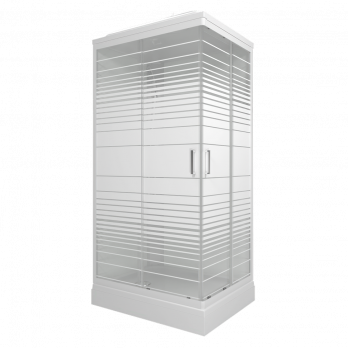 Душевая кабина Квадро 120*80 А Полосы, ДН4