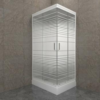 Душевая кабина Квадро 120*80 А Полосы, ДН4