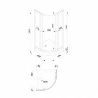 Душевое ограждение Ультра 80*80 А