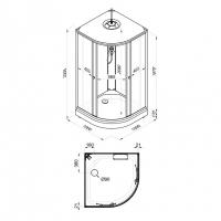 Душевая кабина Ультра 100*100 А