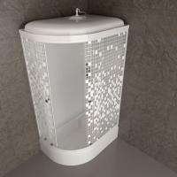 Душевая кабина Коралл-Лайт 120*80 В лев