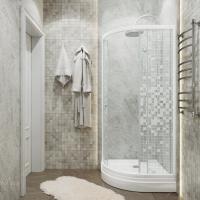 Душевое ограждение Стандарт 90 А низкий поддон (градиент, мозаика,полосы)
