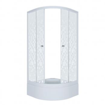 Душевое ограждение Стандарт 100 В средний поддон (градиент, мозаика, полосы)