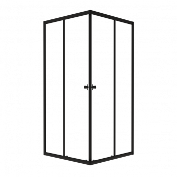 Душевое ограждение (без поддона) Вента-Блэк 80х80, квадрат