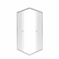 Душевое ограждение (без поддона) Вента-Хром-Вельвет 80х80, квадрат