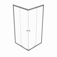 Душевое ограждение (без поддона) Вента-Графит 90х90, квадрат