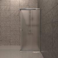 Душевое ограждение (без поддона) Вента-Хром-Вельвет 90х90, квадрат