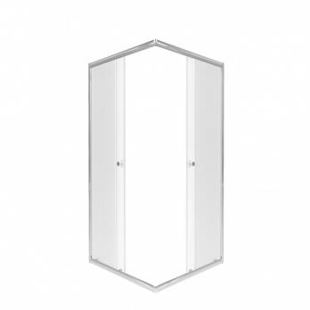 Душевое ограждение (без поддона) Вента-Хром-Вельвет 90х90, квадрат
