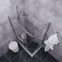 Душевое ограждение (без поддона) Вента-Хром 100х80, прямоугольник