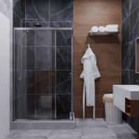 Душевое ограждение (без поддона) Вента-Хром 120х80, прямоугольник