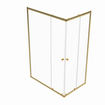 Душевое ограждение (без поддона) Вента-Голд 120х80, прямоугольник