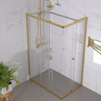 Душевое ограждение (без поддона) Вента-Голд 120х80, прямоугольник