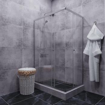 Душевое ограждение (без поддона) Вента-Хром 120х90, прямоугольник