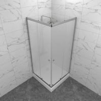 Душевое ограждение Вента-Хром-Вельвет 80х80, квадрат, низкий поддон