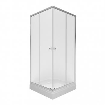 Душевое ограждение Вента-Хром-Вельвет 80х80, квадрат, низкий поддон