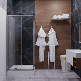 Душевое ограждение Вента-Хром 90х90, квадрат, низкий поддон