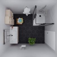 Душевое ограждение Вента-Блэк 90х90, квадрат, низкий поддон