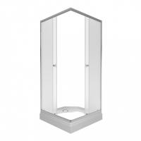 Душевое ограждение Вента-Хром-Вельвет 90х90, квадрат, низкий поддон