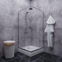 Душевое ограждение Вента-Хром 100х100, квадрат, низкий поддон