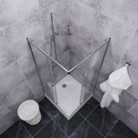 Душевое ограждение Вента-Хром 100х100, квадрат, низкий поддон