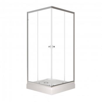 Душевое ограждение Вента-Хром 100х100, квадрат, низкий поддон