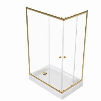 Душевое ограждение Вента-Голд 120х80, прямоугольник. низкий поддон