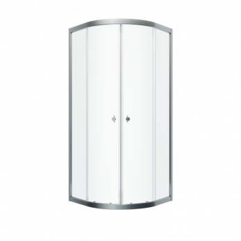 Душевое ограждение (без поддона) Альфа-Хром 80х80, полукруг